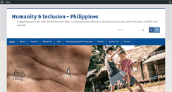 Desktop Screenshot of handicapinternational.ph