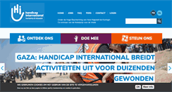 Desktop Screenshot of handicapinternational.be